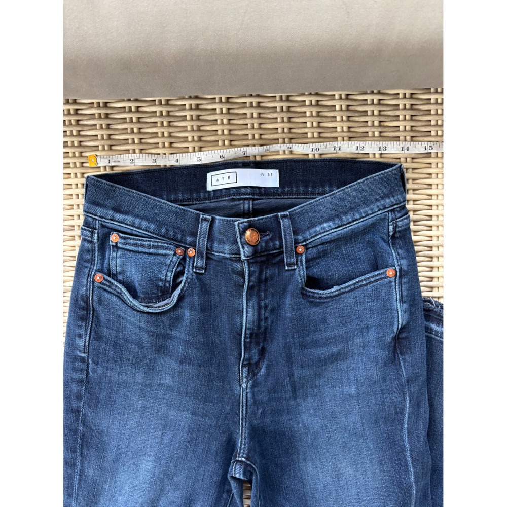 AYR The Superba High Rise Straight Ankle Jeans Size 31 boho layered minimalist - Picture 8 of 10